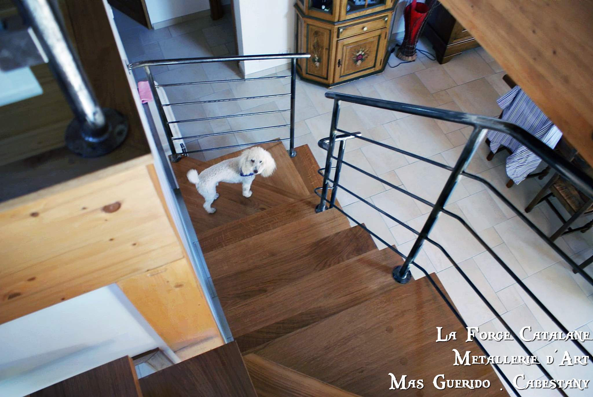 Rampant lisses et main courante ronde  forge catalane (2).jpg